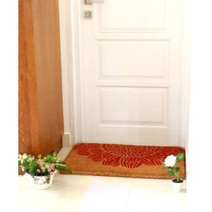 100% Coir Door Mat - Blossom 75x45cm - Floorsome - Door Mat
