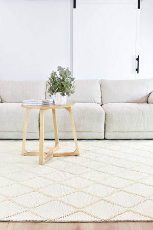 Mellura Diamond Frost Wool Rug