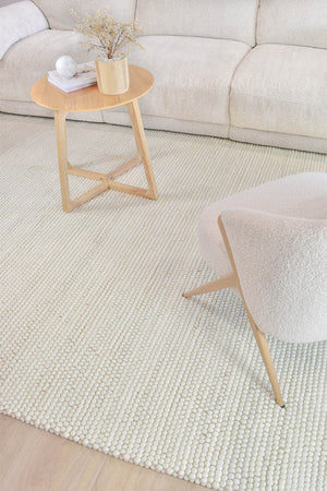 Mellura Ivory Tusk Wool Rug