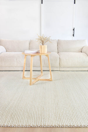 Mellura Ivory Tusk Wool Rug