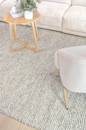 Mellura Silver Mist Wool Rug