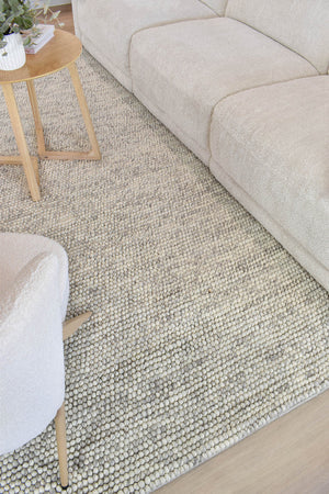 Mellura Silver Mist Wool Rug