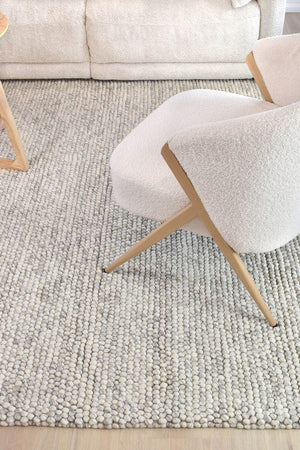 Mellura Silver Mist Wool Rug