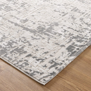 Amalfi Contemporary Cream Grey Rug - AMAL02