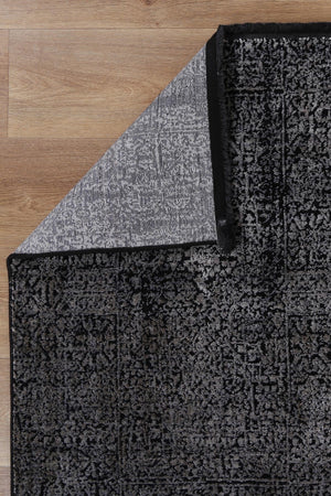 Brooklyn Distressed Oriental Pewter Rug