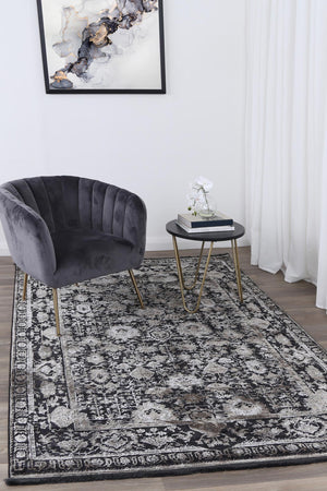 Brooklyn Vintage Oriental Pewter Rug