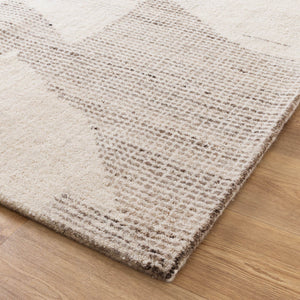 Cassian Flecks Beige Wool Rug - CASS03