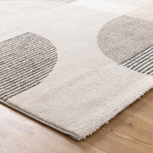 Dorado Grey Beige Arches Rug - D001