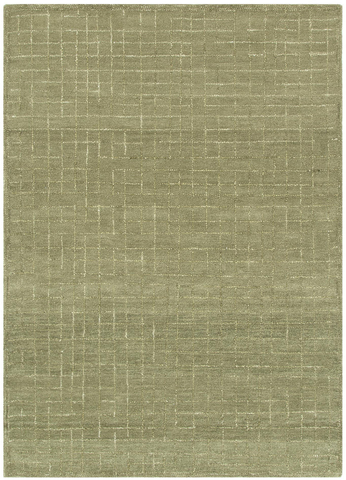 Abasco Green Knitted Wool Rug