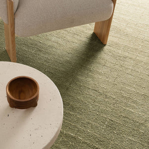 Abasco Green Knitted Wool Rug