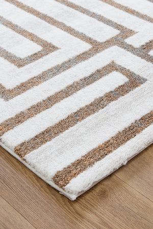 Indulgence Maze Cream Rug - INDU003