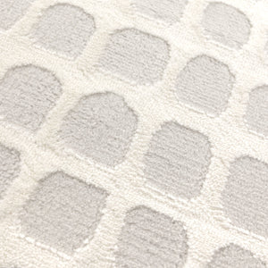 Jade Geometric Shapes Cream Grey Rug - JADE005