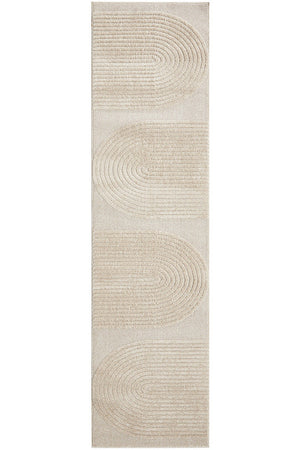 Lotus Abbey Beige Runner Rug