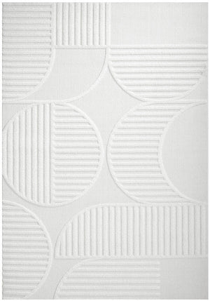 Lotus Leo White Rug