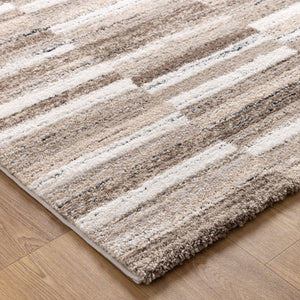 Nola Shapes Beige Brown Rug