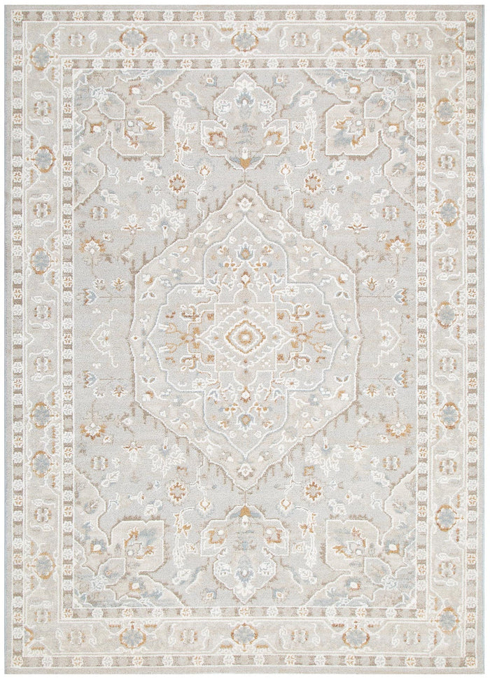 Trend Medallion Beige Multi Transitional Rug - T200