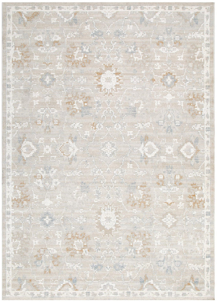 Trend Floral Beige Multi Transitional Rug - T400