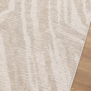 Toscana Geo Lines Beige Cream Rug - TOS1