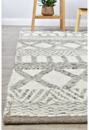 Acadian White Silver - Floorsome - FLATWEAVE