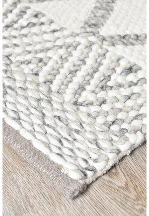 Acadian White Silver - Floorsome - FLATWEAVE