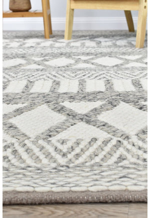 Acadian White Silver - Floorsome - FLATWEAVE