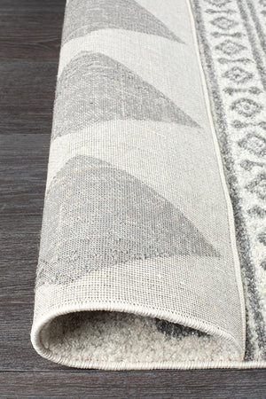 Adani Modern Tribal Design Grey Rug - Floorsome - Modern