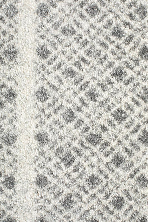 Adani Modern Tribal Design Grey Runner Rug - Floorsome - Modern