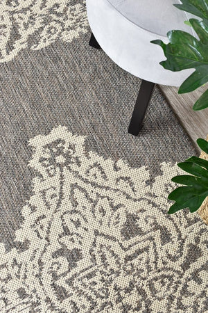 Alaska Brown Cream Rug 5605 - W71E - Floorsome - INDOOR/OUTDOOR