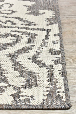 Alaska Brown Cream Rug 5605 - W71E - Floorsome - INDOOR/OUTDOOR