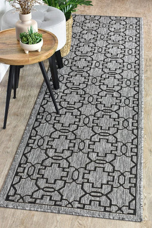 Alaska Grey Black Rug 208 - DM9E - Floorsome - INDOOR/OUTDOOR