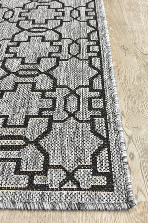 Alaska Grey Black Rug 208 - DM9E - Floorsome - INDOOR/OUTDOOR