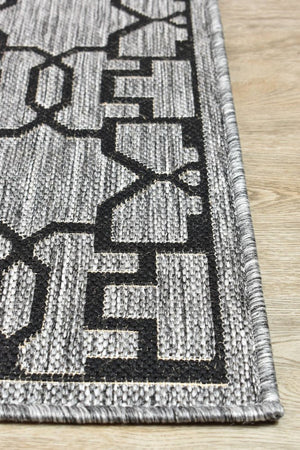 Alaska Grey Black Rug 208 - DM9E - Floorsome - INDOOR/OUTDOOR