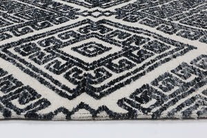 Alayah Diamond Anthracite Rug - Floorsome - Rug