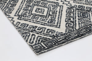 Alayah Diamond Anthracite Rug - Floorsome - Rug