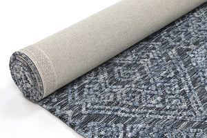 Alayah Diamond Denim Rug - Floorsome - Rug