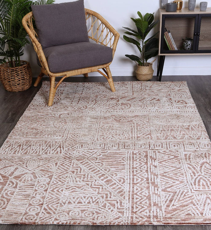 Alayah Rust Flower Rug