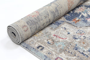 Alexander Transitional Navy Multi Rug - Floorsome - Rug