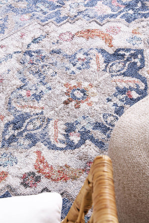 Alexander Transitional Navy Multi Rug - Floorsome - Rug