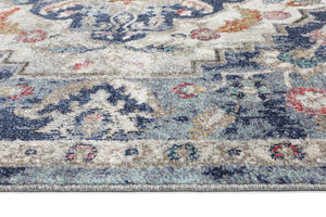 Alexander Transitional Navy Multi Rug - Floorsome - Rug