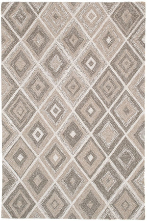 Alexandria Multicolour Beige Diamond P.E.T Indoor Outdoor Rug - Floorsome - Indoor/Outdoor Rugs