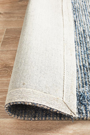 Allure Indigo Cotton Rayon Rug - Floorsome - Modern