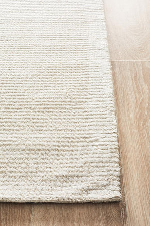 Allure Ivory Cotton Rayon Rug - Floorsome - Modern