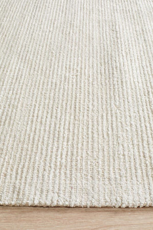 Allure Ivory Cotton Rayon Rug - Floorsome - Modern