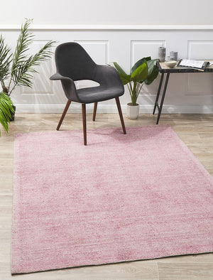 Allure Rose Cotton Rayon Rug - Floorsome - Modern