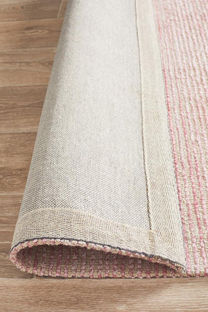 Allure Rose Cotton Rayon Rug - Floorsome - Modern