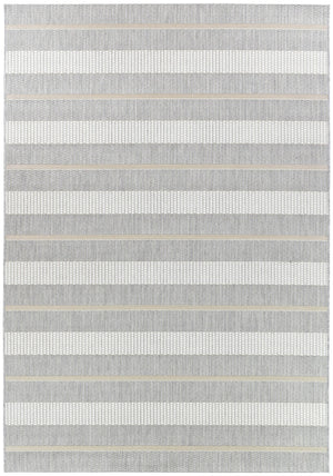 Alma 16725 630 Grey Cream Indoor/Outdoor Rug - Floorsome - INDOOR/OUTDOOR