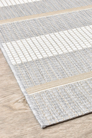 Alma 16725 630 Grey Cream Indoor/Outdoor Rug - Floorsome - INDOOR/OUTDOOR