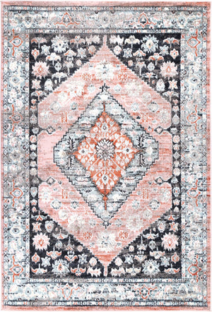 Anatolia Traditional Black Beige Rug - Floorsome - Rug