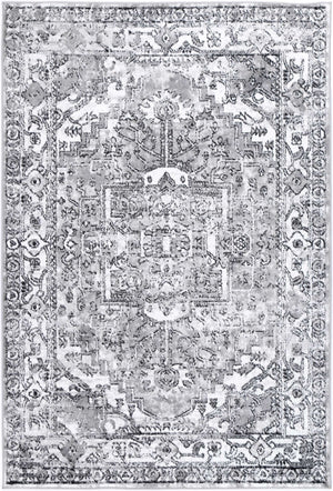 Anatolia Traditional Black Grey Rug - Floorsome - Rug