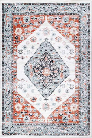 Anatolia Traditional Cream Terracotta Rug - Floorsome - Rug